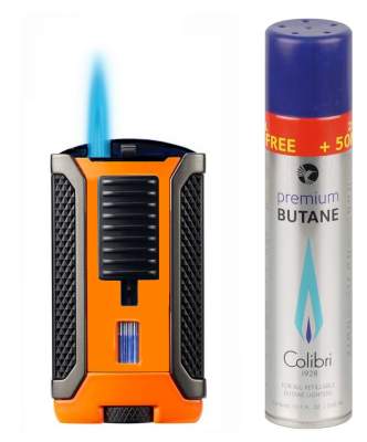 Colibri Feuerzeug Apex mit Jet-Flamme orange-schwarz