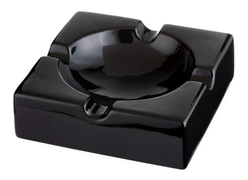 Produktbild: Angelo Zigarrenascher Keramik schwarz 4 Ablagen