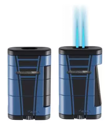 Xikar Allume Double Feuerzeug blau schwarz 533HPBB