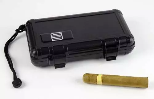 Reise-Humidor Cigar Case S3 Acryl schwarz