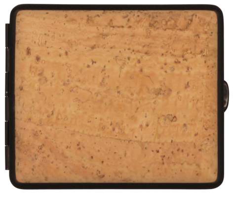 Produktbild: Zigarettenetui vom Hofe Kork mit schwarzem Rand 18er