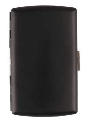 Produktbild: Zigarettenetui Zigarettenetui Pearl Metall schwarz matt 12er