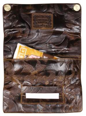 Produktbild: Kavatza Lady Leder geprägt Tabaktasche Drehertasche Tabakbeutel