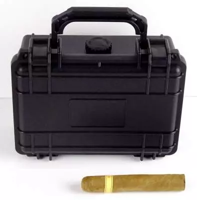 Angelo Reisehumidor Cigar Case schwarz für 15 Zigarren