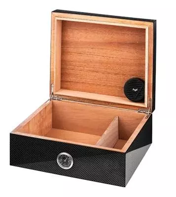 Angelo Humidor Carbon-Design offen