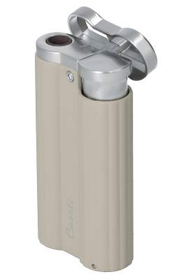 Produktbild: Caseti Paris Jet Feuerzeug grau-beige matt 281103 offen
