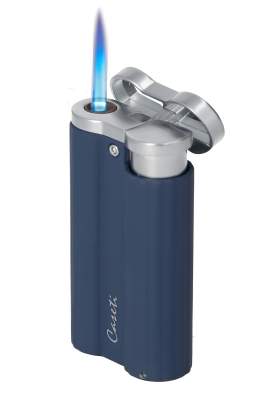 Produktbild: Caseti Paris Jet Feuerzeug dunkelblau matt 281102 Flamme