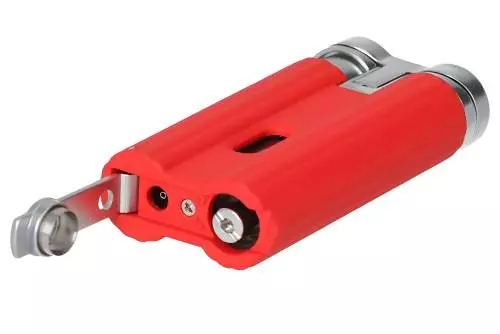 Produktbild: Caseti Paris Jet Feuerzeug rot matt 281105 liegend