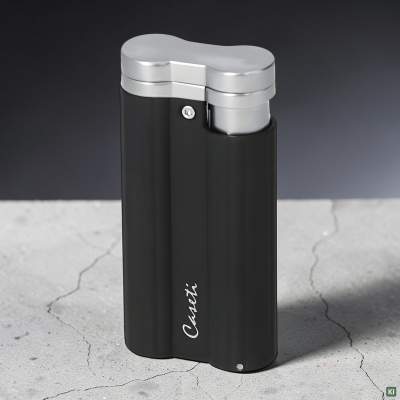 Caseti Paris Feuerzeug Jet-Flamme schwarz