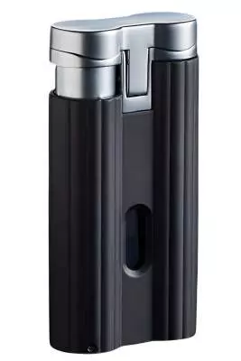 Produktbild: Caseti Paris Jet Feuerzeug schwarz matt 281101 hinten