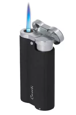 Produktbild: Caseti Paris Jet Feuerzeug schwarz matt 281101 Flamme