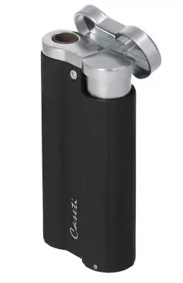 Produktbild: Caseti Paris Jet Feuerzeug schwarz matt 281101 offen