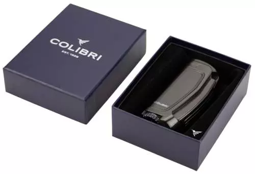 Produktbild: Colibri E3 gunmetal mit 3-fach Jet-Flamme