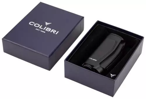 Produktbild: Colibri E3 schwarz mit 3-fach Jet-Flamme
