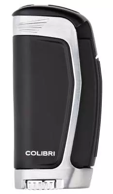 Produktbild: Colibri E3 schwarz chrom Feuerzeug vorne