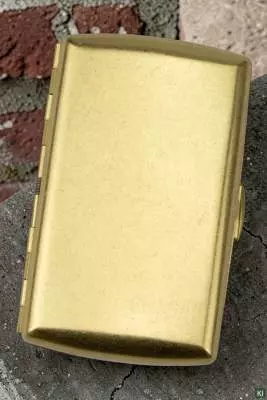 Produktbild: Zigarettenetui Jean Claude Messing gold antik 10er stehend