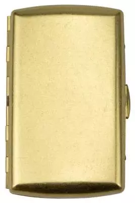 Produktbild: Zigarettenetui Jean Claude Messing gold antik 10er
