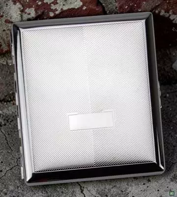 Produktbild: Zigarettenetui Jean Claude Nickel diagonale Linien 20er stehend
