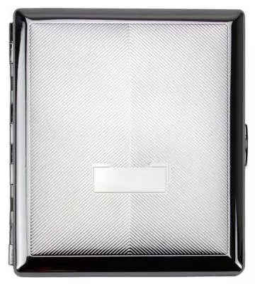 Produktbild: Zigarettenetui Jean Claude Nickel diagonale Linien 20er