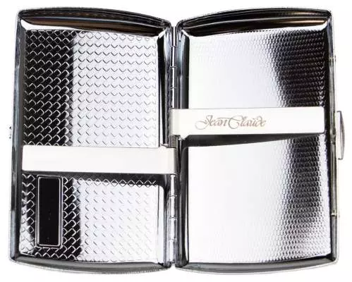 Produktbild: Zigarettenetui Jean Claude Metall Wellendesign 10er offen