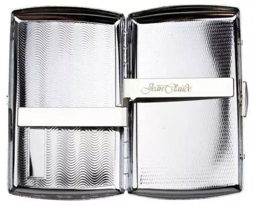 Produktbild: Zigarettenetui Jean Claude Metall Wellendesign 10er offen