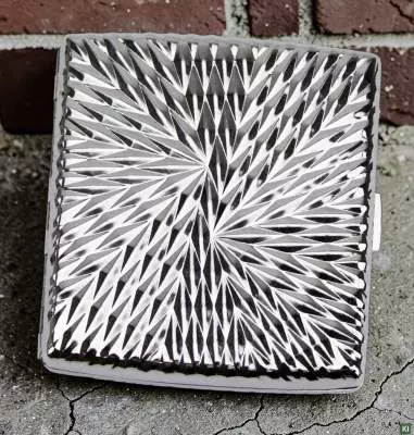 Produktbild: Zigarettenetui Jean Claude Nickel Sterndesign 20er stehend