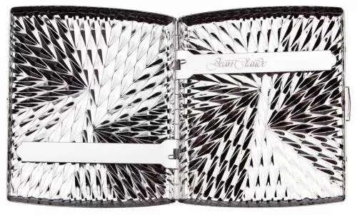 Produktbild: Zigarettenetui Jean Claude Nickel Sterndesign 20er offen