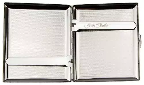 Produktbild: Zigarettenetui Jean Claude Nickel mit Ecke 20er offen