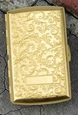 Produktbild: Zigarettenetui Jean Claude Venetian gold antik 10er stehend