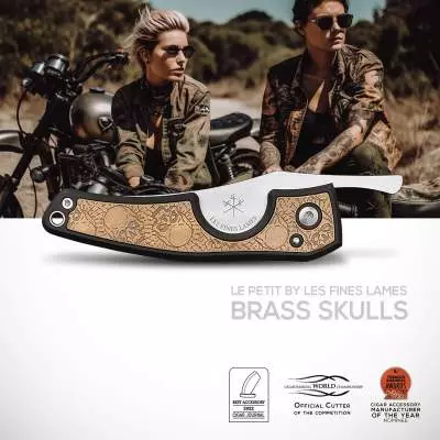 Produktbild: Fines Lames Le Petit Brass Skulls II Banner