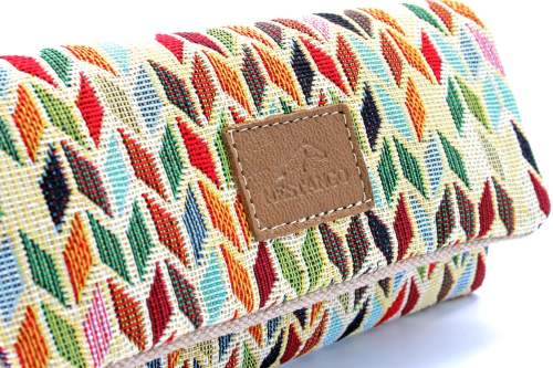 Produktbild: Mestango Stoff bunte Arrows Tabaktasche Drehertasche Tabakbeutel