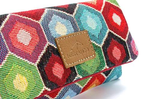 Produktbild: Mestango Stoff bunt Rhombus Tabaktasche Drehertasche Tabakbeutel