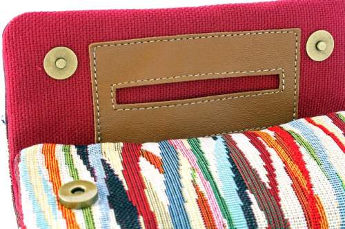 Produktbild: Mestango Stoff bunt Abstract Tabaktasche Drehertasche Tabakbeutel