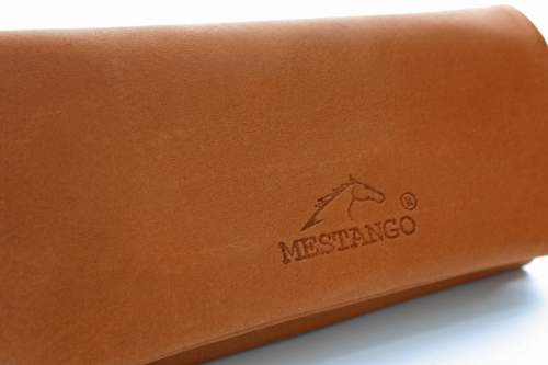 Produktbild: Mestango Kalbsleder hellbraun Überschlag