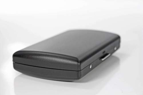 Produktbild: Zigarettenetui Pearl Metall schwarz matt 12er