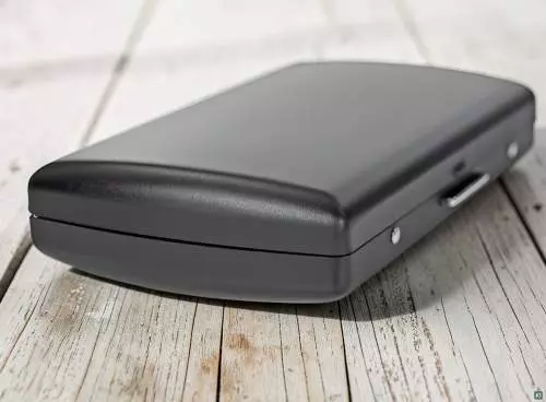 Produktbild: Zigarettenetui Zigarettenetui Pearl Metall schwarz matt 12er Szene