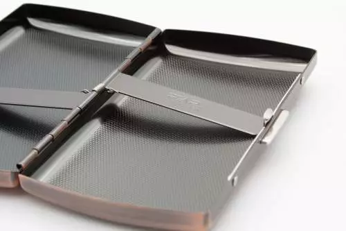 Produktbild: Zigarettenetui Pearl Metall Kupferfarben 12er Bügel