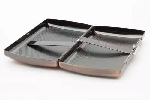 Produktbild: Zigarettenetui Pearl Metall Kupferfarben 12er offen