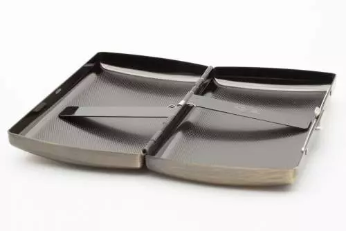 Produktbild: Zigarettenetui Pearl Metall Messingfarben 12er offen