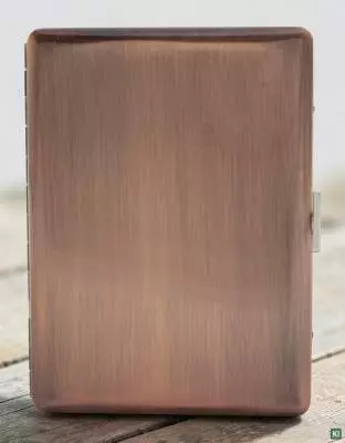 Produktbild: Zigarettenetui Pearl Metall kupferfarben 9er stehend