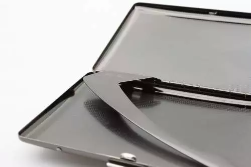 Produktbild: Zigarettenetui Pearl Metall silberfarben 9er Bügel