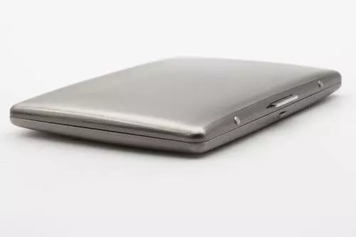 Produktbild: Zigarettenetui Pearl Metall silberfarben 9er liegend