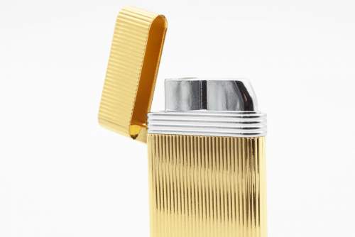 Produktbild: Rattray's Regent Gold Chrome Feuerzeug offen