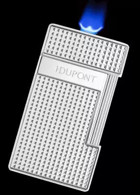 Produktbild: S.T. Dupont Slimmy Feuerzeug chrom Diamond Flamme