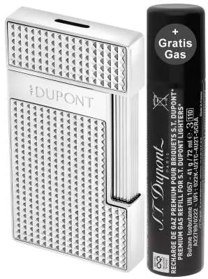 Produktbild: S.T. Dupont Slimmy Feuerzeug chrom Diamond 028120