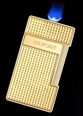 Produktbild: S.T. Dupont Slimmy Feuerzeug gold Diamond Flamme