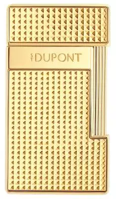 Produktbild: S.T. Dupont Slimmy Feuerzeug gold Diamond vorne