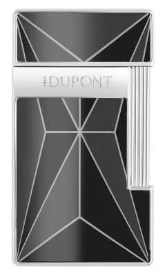Produktbild: S.T. Dupont Slimmy Fire X Feuerzeug schwarz chrom vorne