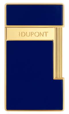 Produktbild: S.T. Dupont Slimmy Feuerzeug blau gold vorne