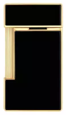 Produktbild: S.T. Dupont Slimmy Feuerzeug schwarz gold hinten